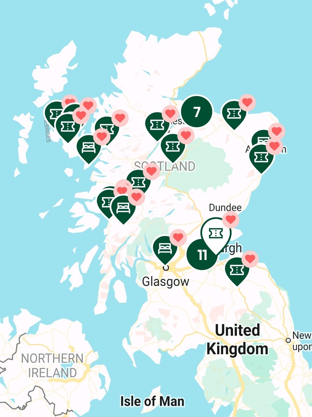 Trip Advisor Destination Map