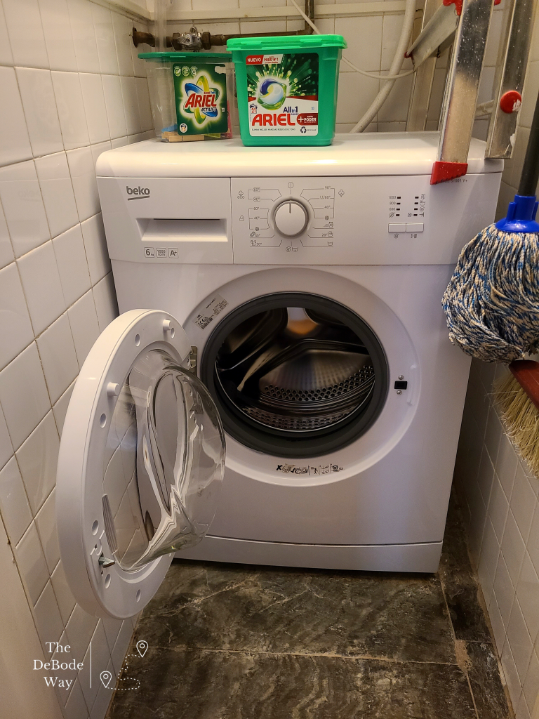 Laundry machine at apartment stay