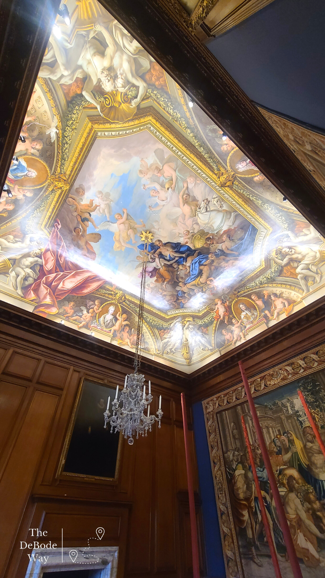 Ceiling in the State Bedroom at Hampton Court