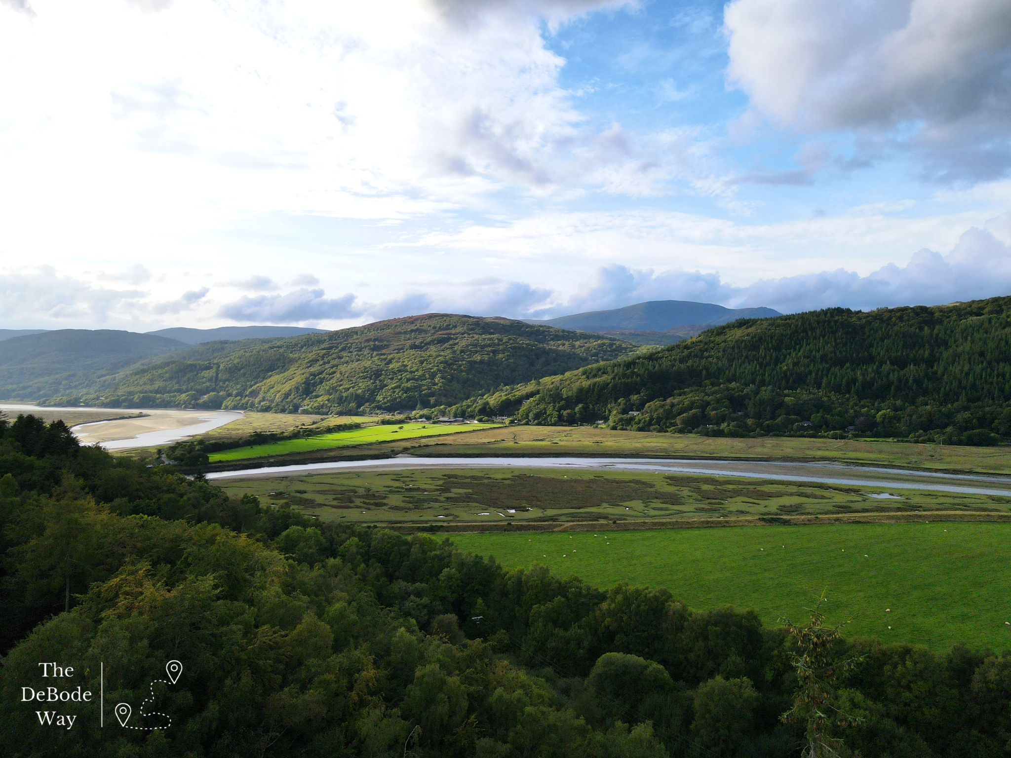Above the trees at Penmaenuchaf Hotel