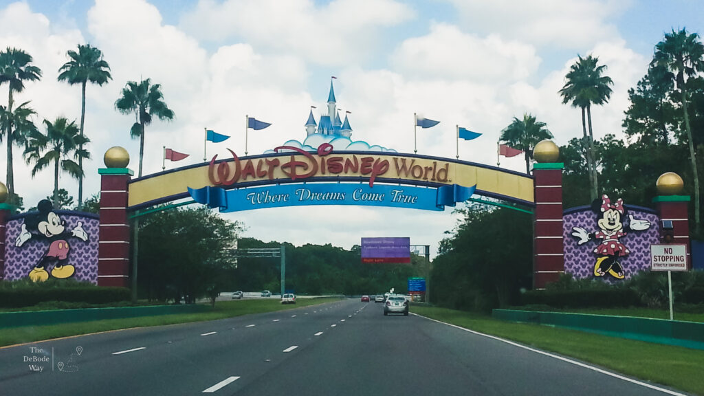 entrance to Walt Disney World - direct flight from Springfield, Missouri