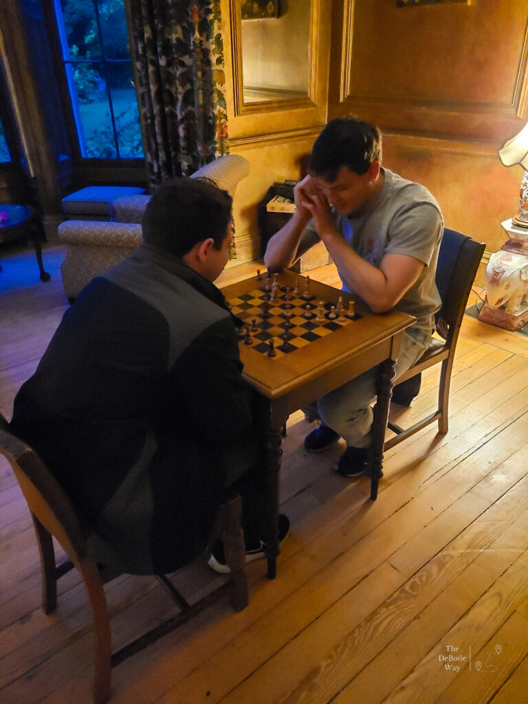 Chess match at Ardanaiseig