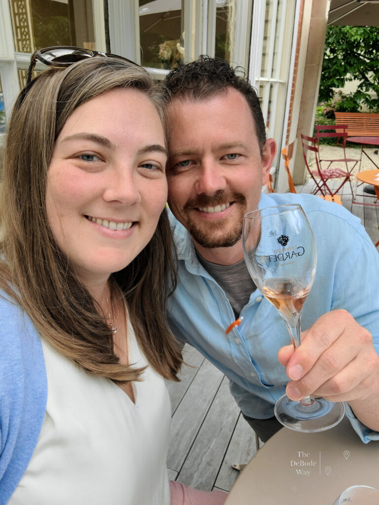 Tasha & Jason at Champagne Gardet tasting champagne