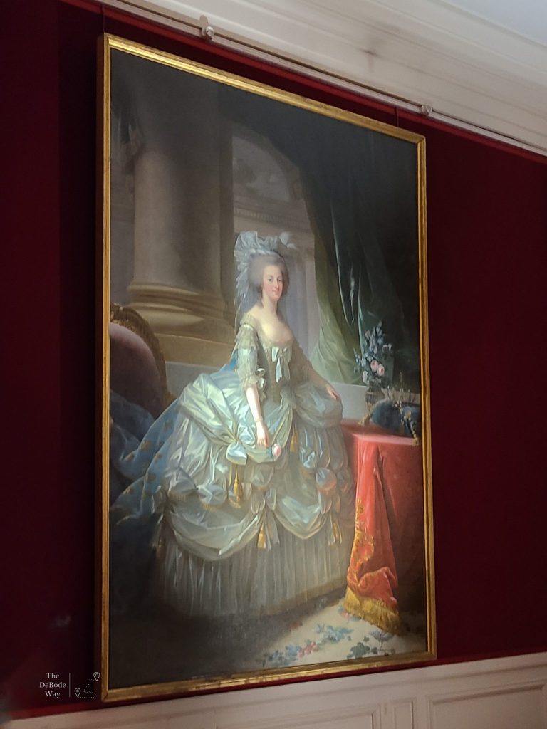 Portrait of Marie Antoinette at the Palace of Versailles