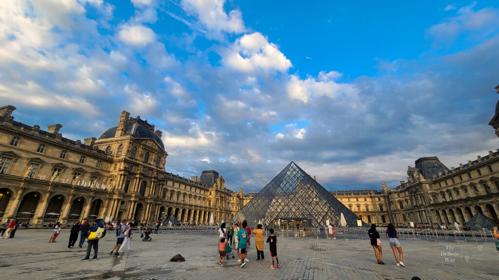 The courtyard of the Louvre Paris