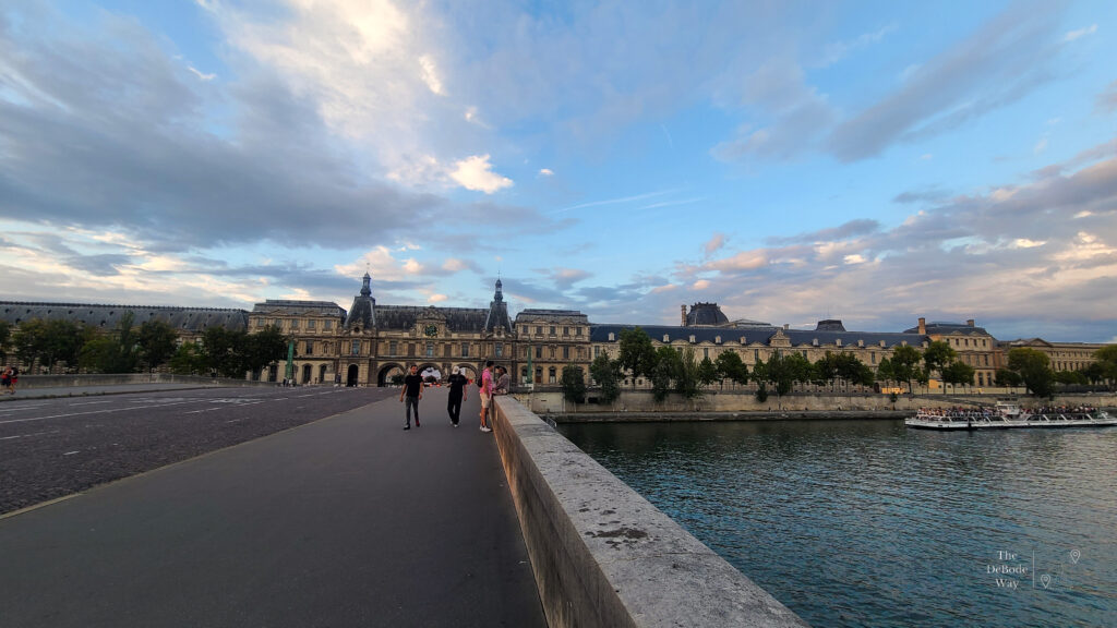 The Louvre overlooking the Seine