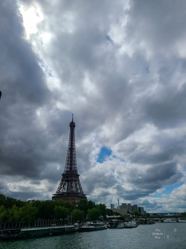 The Eiffel Tower from across the River Seine