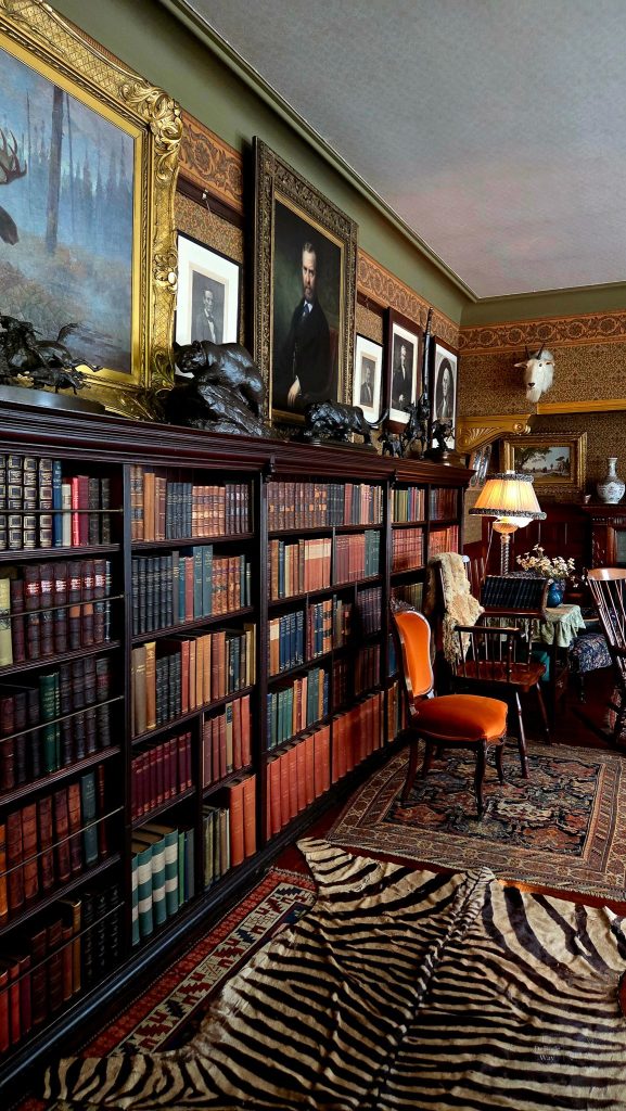 Teddy Roosevelt's library at Sagamore Hill House