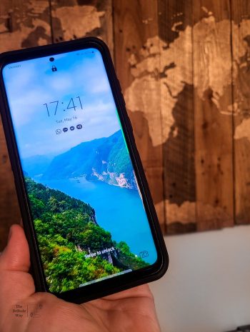 use your phone abroad - phone with world map