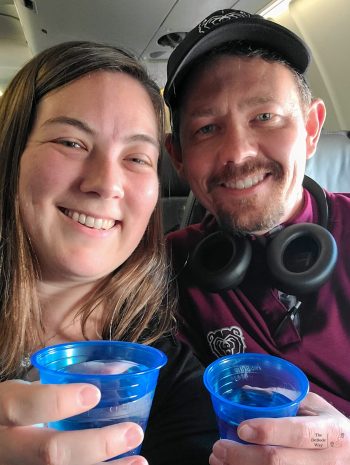 Not so basic economy - we were upgraded to business class